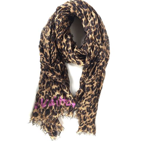 louis vuitton grey leopard scarf|Louis Vuitton scarf leopard print.